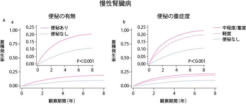 慢性腎臓病と便秘の重症度