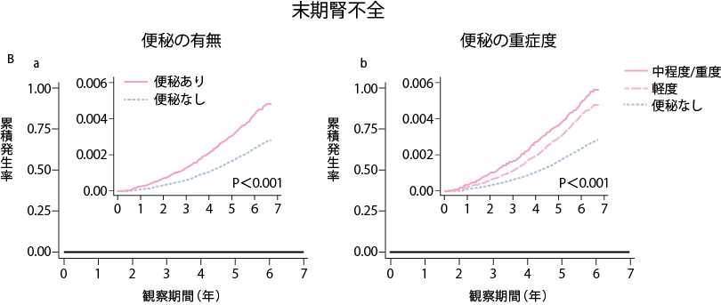 末期腎不全と便秘の重症度